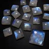 8X10 mm - 12 pcs - AAAA high Quality Rainbow Moonstone Super Sparkle Rose Cut Oval Shape Faceted -Each Pcs Full Flashy Gorgeous Fire
